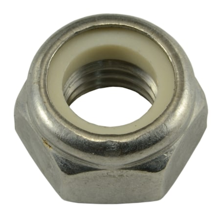 Midwest Fastener Nylon Insert Lock Nut, M12-1.75, A2 Stainless Steel, Not Graded, 3 PK 75666